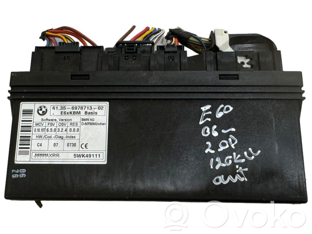BMW 5 E60 E61 Komforto modulis 