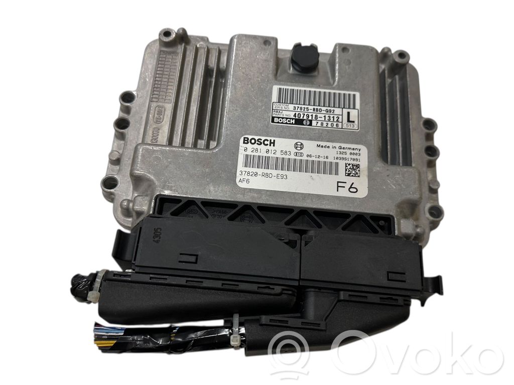 Engine control unit/module   4079181312,37825RBDG92,37820RBDE93,0281012583