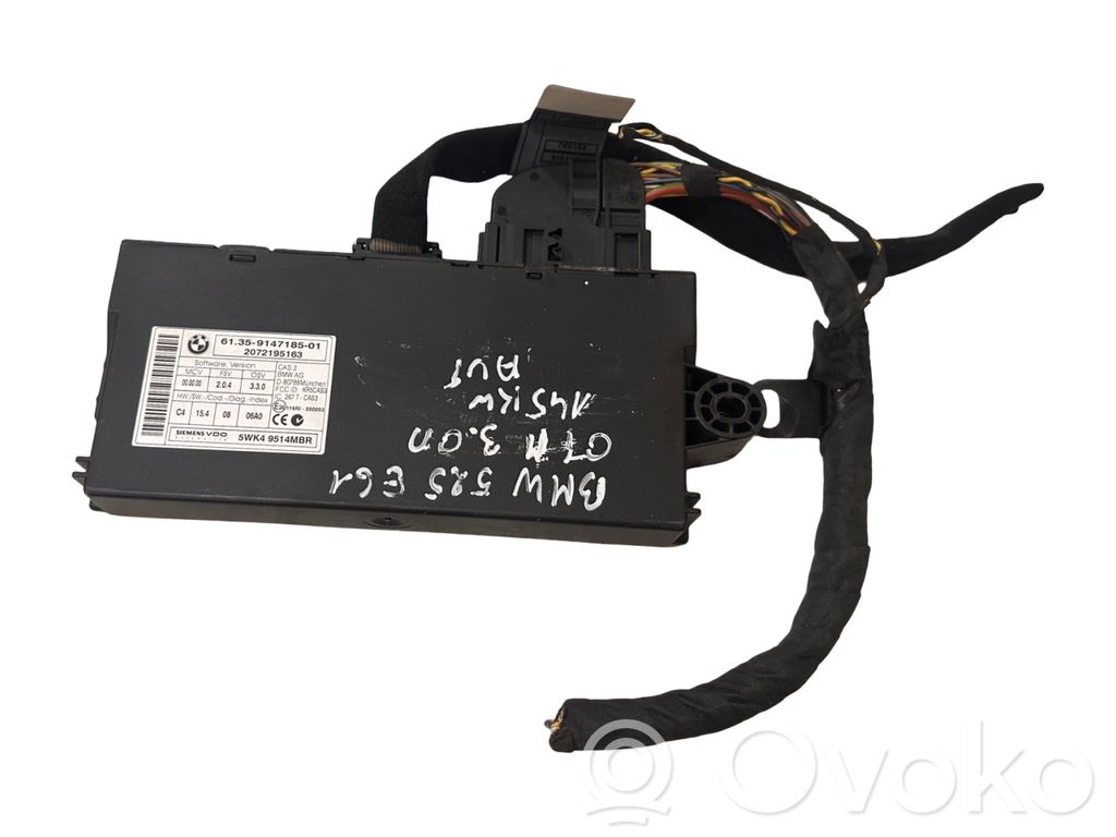 BMW 5 E60 E61 Unitate/modul de comandă CAS 