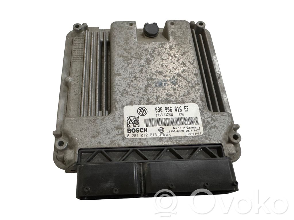 Engine control unit/module   03G906016EF,1039S10378,0281012615