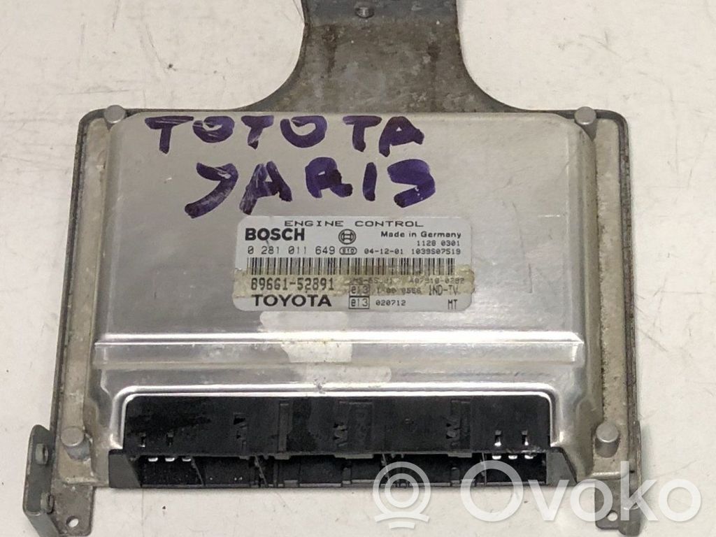 Toyota Yaris Engine control unit/module 