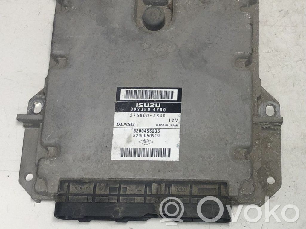 Renault Vel Satis Engine control unit/module 