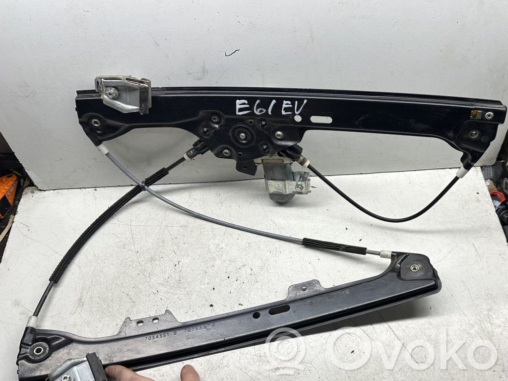 BMW 5 E60 E61 Regulador de puerta delantera con motor 