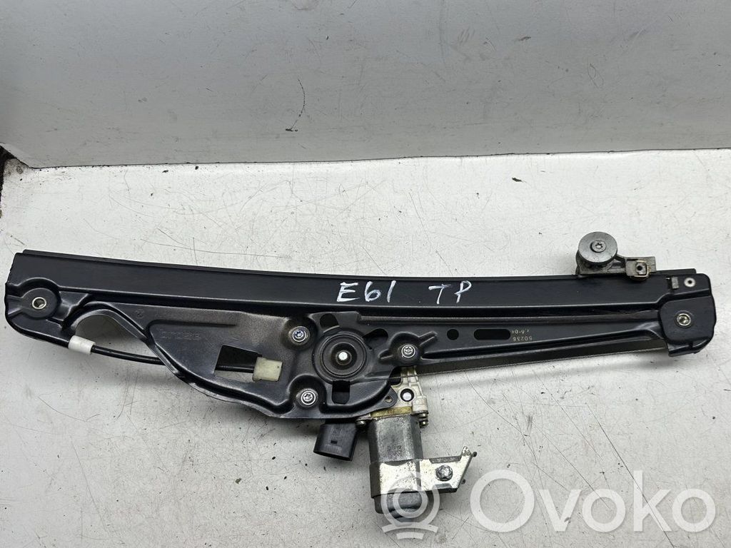 BMW 5 E60 E61 Rear door window regulator with motor 