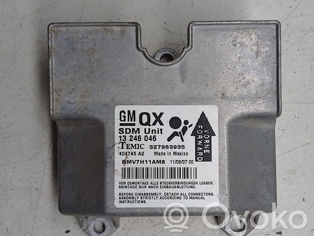 Airbag control unit/module   13246046,327963935,404745A2