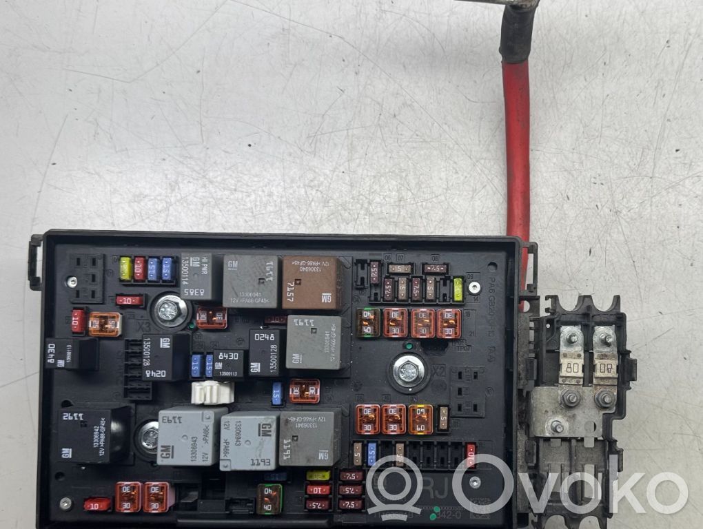 Opel Astra J Fuse box set 
