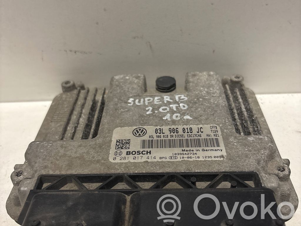 Skoda Superb B6 (3T) Engine control unit/module 