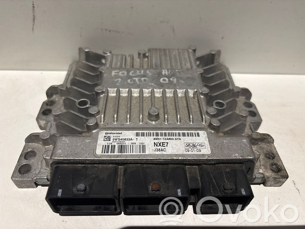 Engine control unit/module   5WS40833AT,8M5112A650AYA