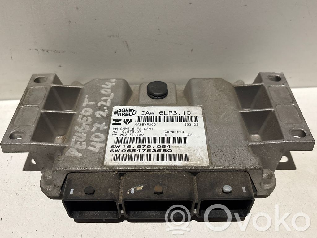 Peugeot 407 Engine control unit/module 