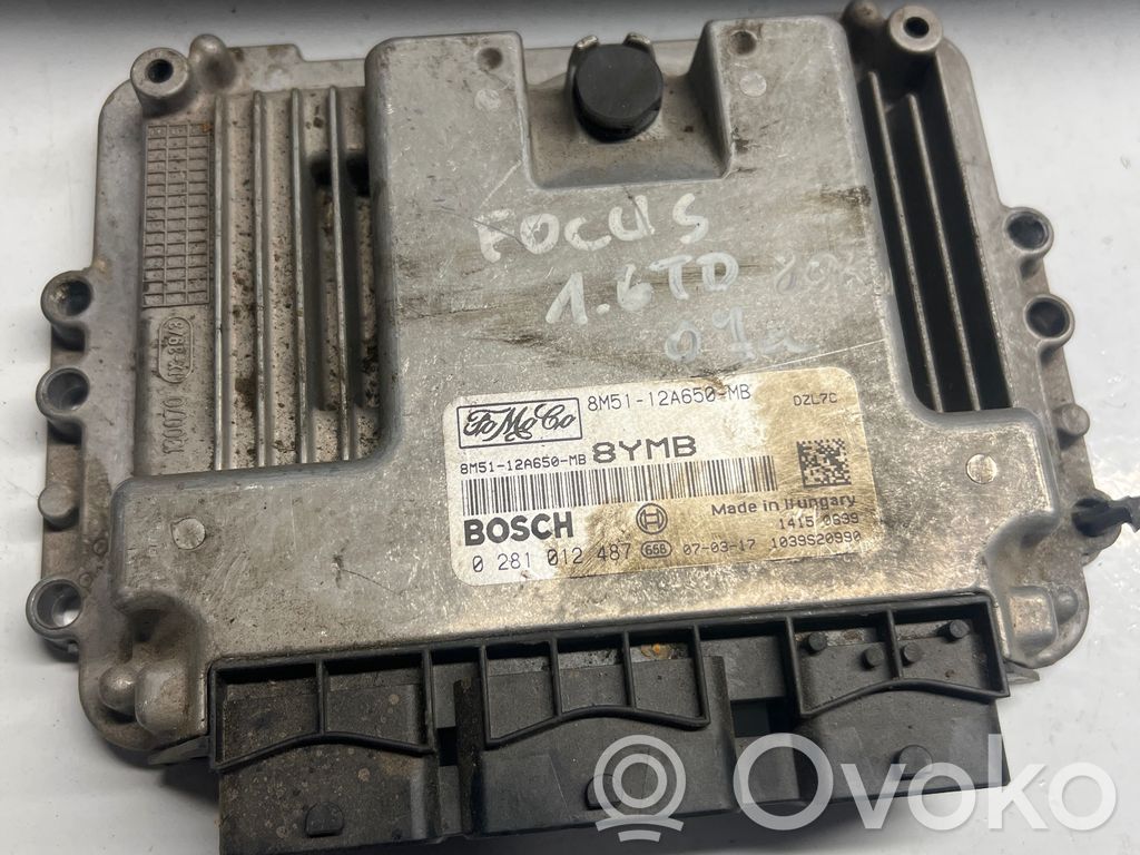 Engine control unit/module   8M5112A650MB,0281012487