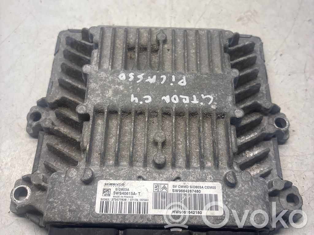 Engine control unit/module   9664287480,9661642180,5WS40615AT