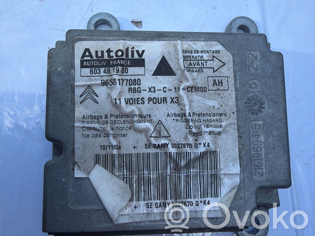 Citroen C5 Unitate/modul de comandă airbaguri 