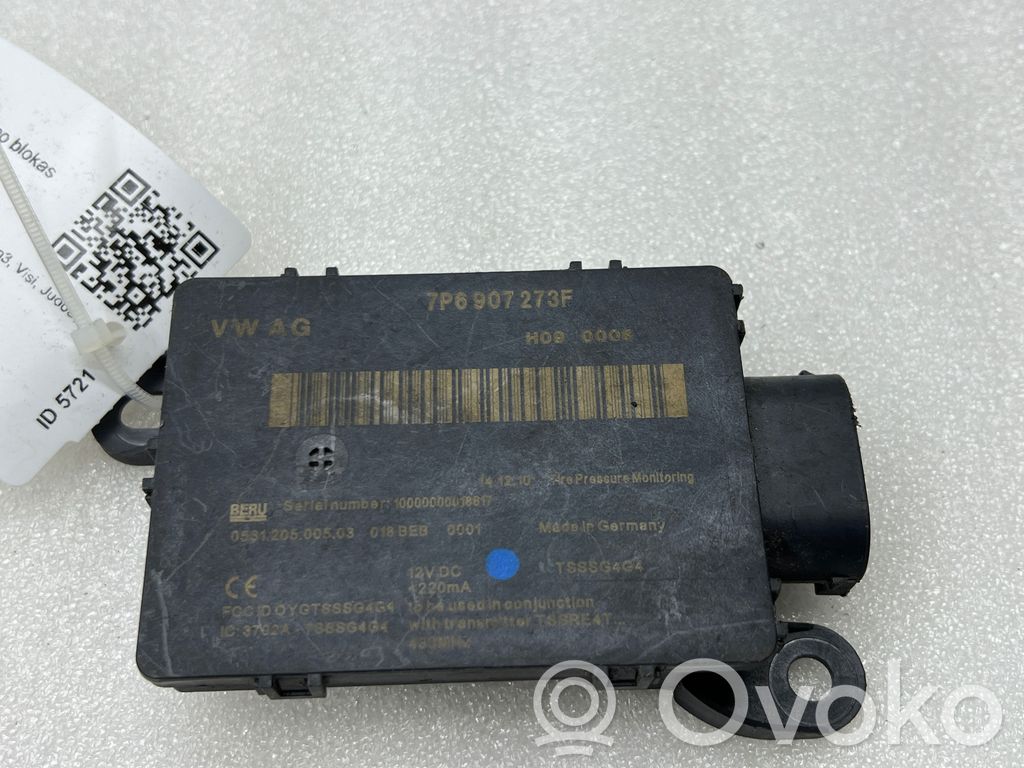 Volkswagen Touareg II Sterownik / Moduł kontroli ciśnienia w oponach 