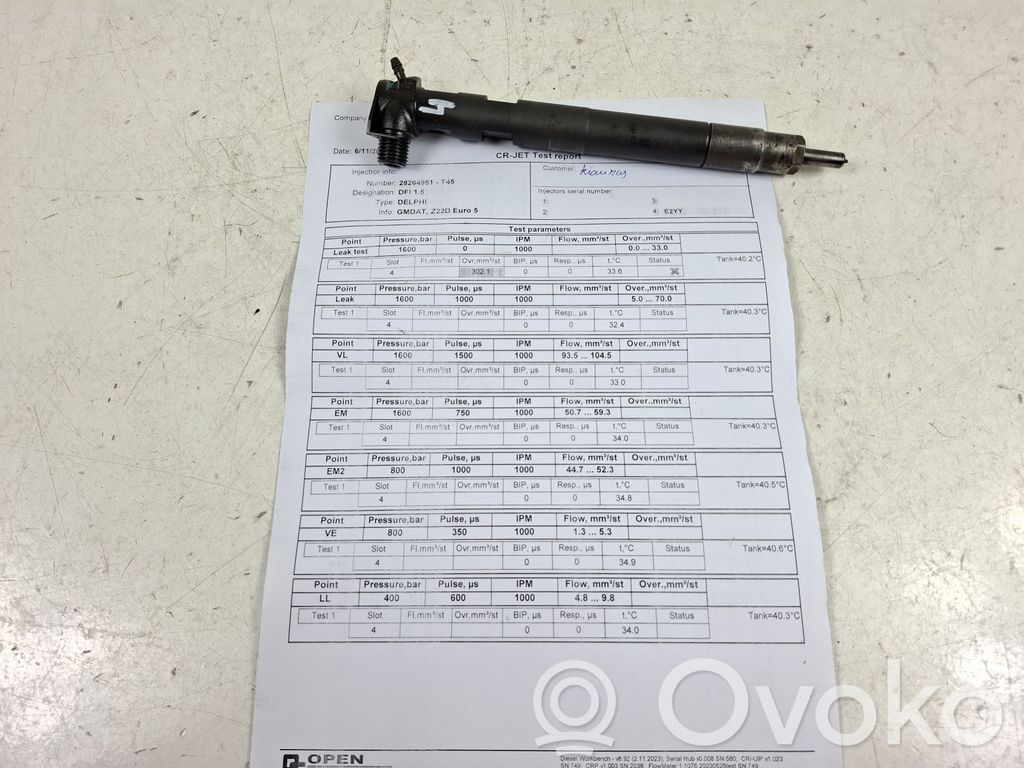 Opel Antara Inyector de combustible 