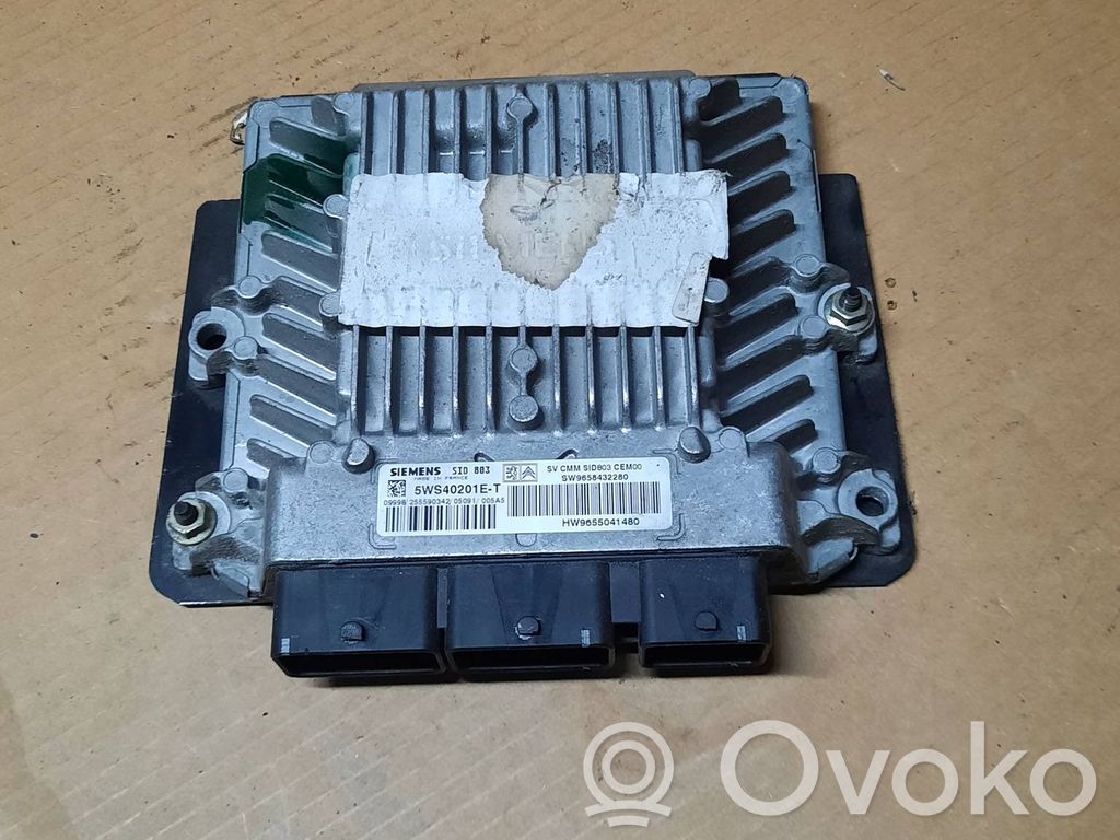 Engine control unit/module   9655041480,5WS40201ET,9658432280