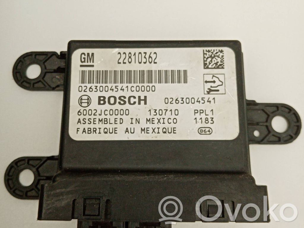 Opel Astra J Parking PDC control unit/module 