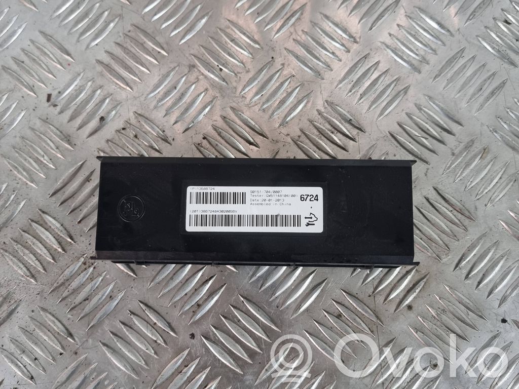 Opel Mokka Air conditioning/heating control unit 