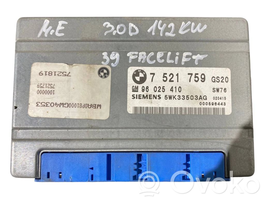 Gearbox control unit/module   7521759,96025410,5WK33503AG