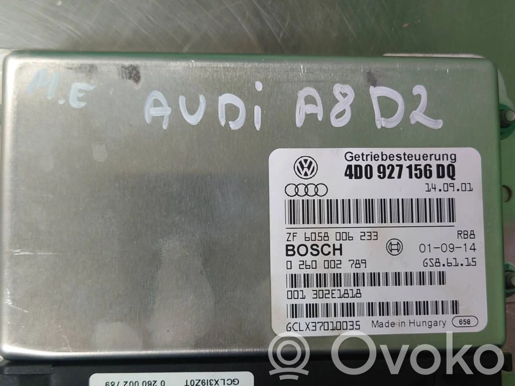 Audi A8 S8 D2 4D Unitate/modul de control cutie de viteze 