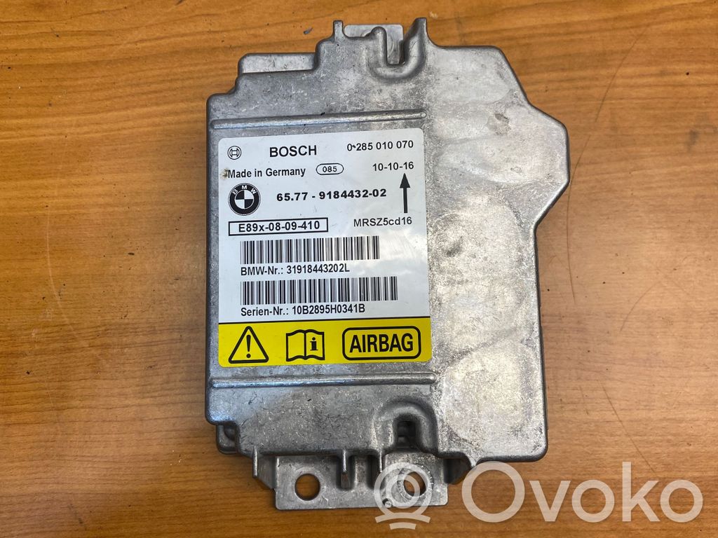 Airbag control unit/module   9184432,31918443202L,0285010070,10B2895H0341B