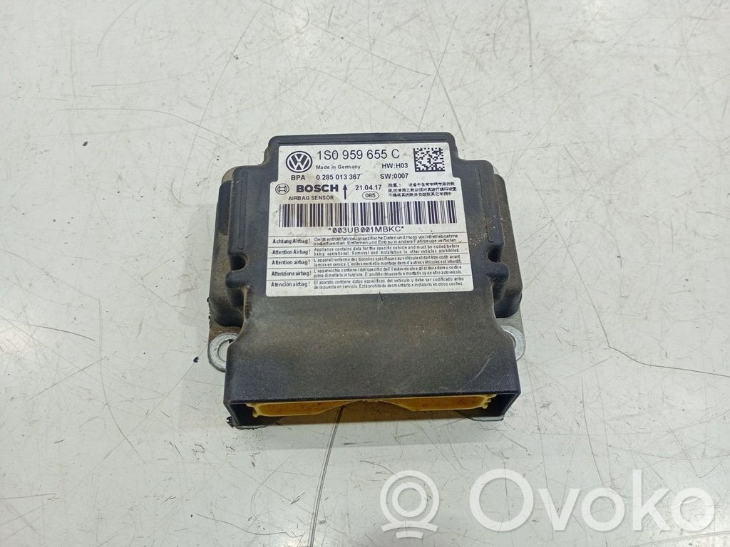 Skoda Citigo Module de contrôle airbag 