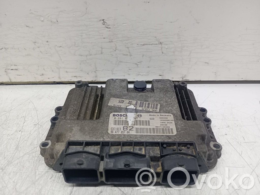 Peugeot 206 Unité de commande, module ECU de moteur 