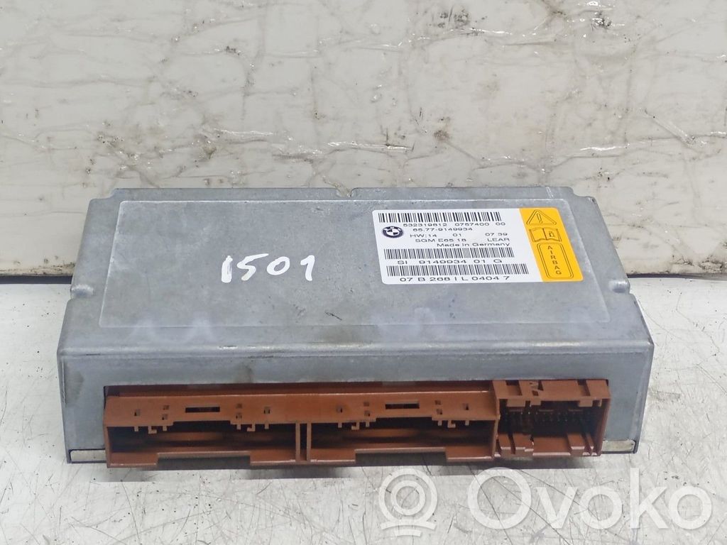 BMW 7 E65 E66 Oro pagalvių valdymo blokas 