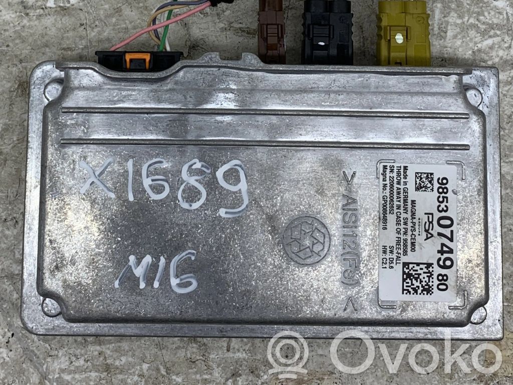 Autres unités de commande / modules   9853074980,X1689