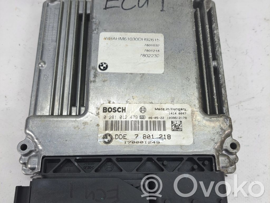BMW 7 E65 E66 Variklio valdymo blokas 