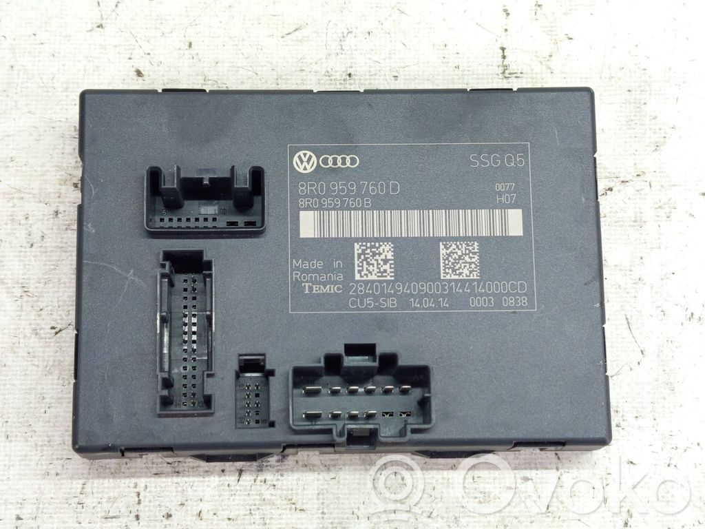 Audi Q5 SQ5 8R Module de commande de siège 