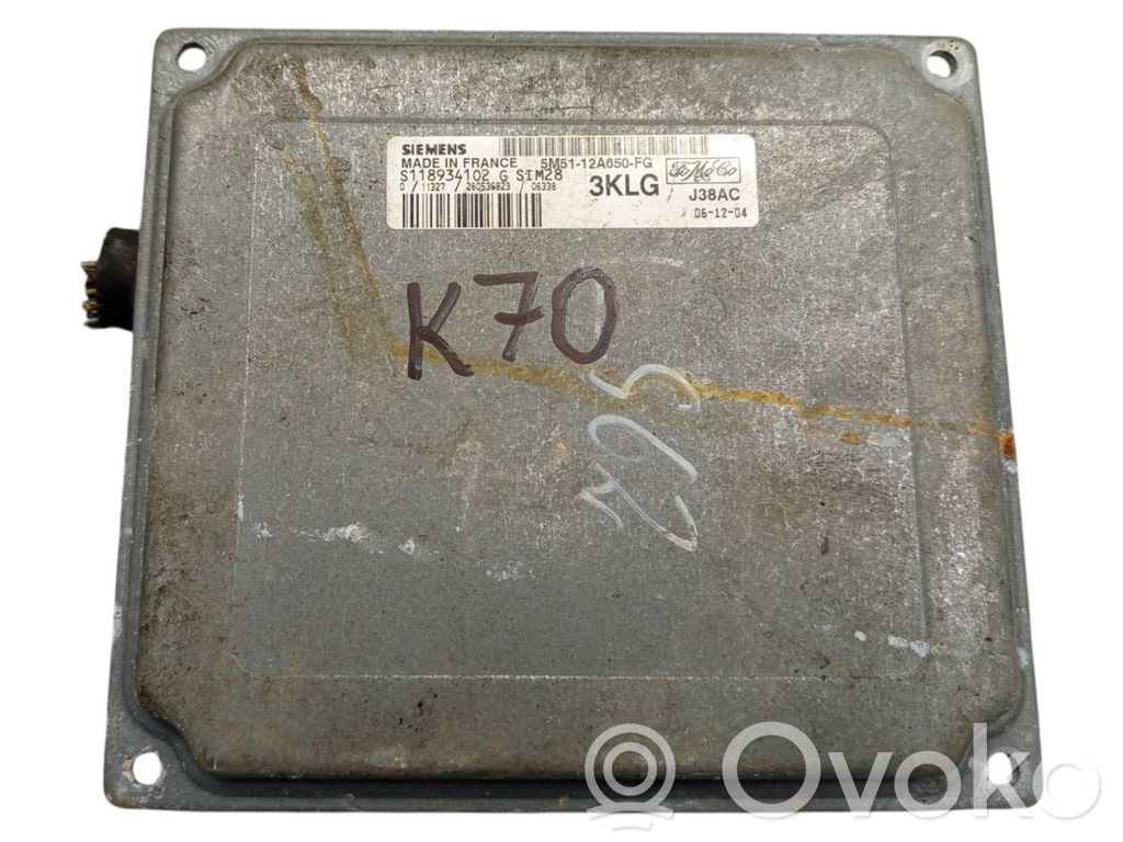 Engine control unit/module   5M5112A650FG,3KLG,S118934102G