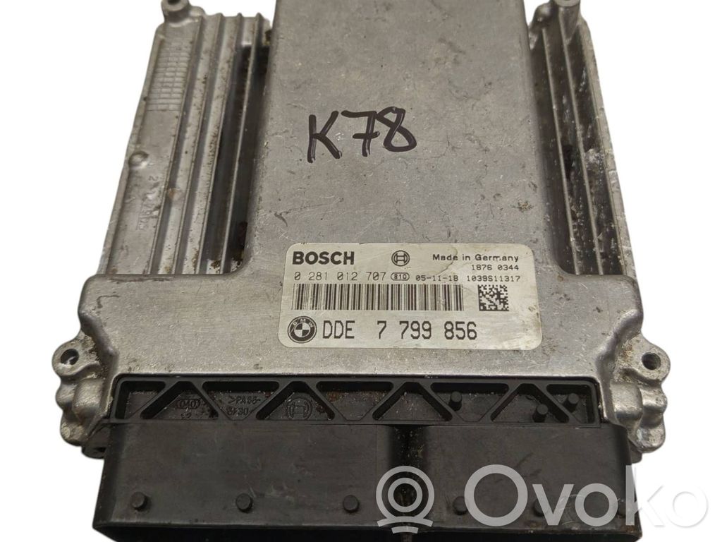 Engine ECU kit and lock set   7799856,0281012707,1039S11317