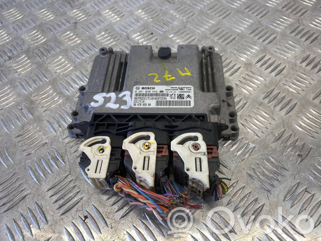 Engine control unit/module   9666729580,0281030546