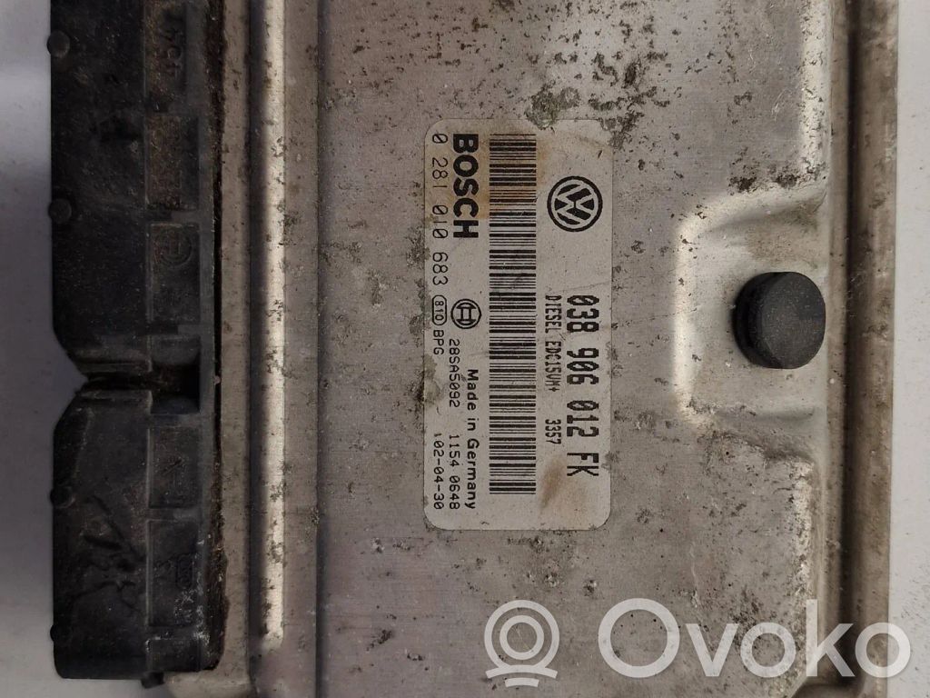 Engine control unit/module   038906012FK,28SA5092,0281010683