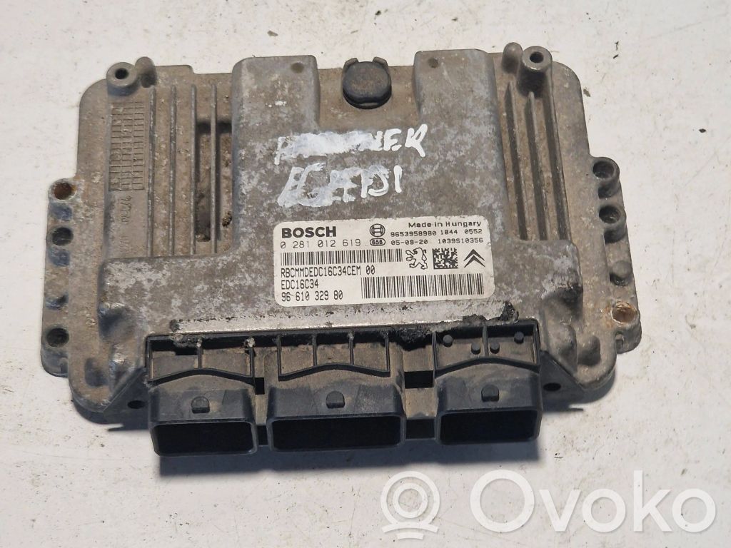 Engine control unit/module   9661032980,9653958980,0281012619
