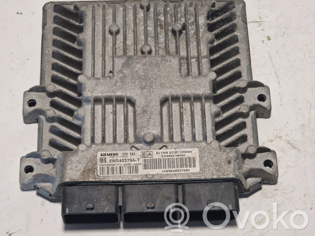 Engine control unit/module   9658198080,5WS40379AT,HW9648237680