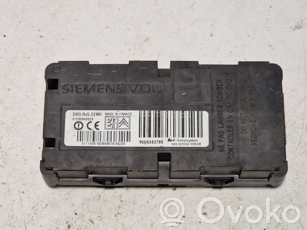 Peugeot 607 Tire pressure control unit 