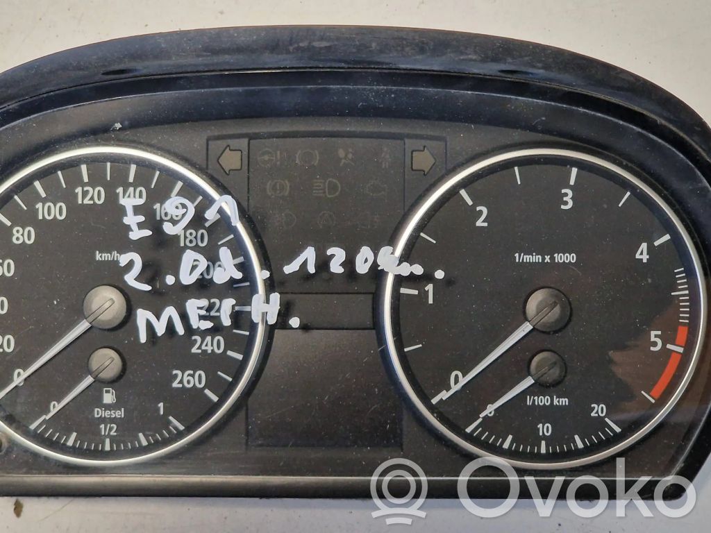 BMW 3 E90 E91 Speedometer (instrument cluster) 