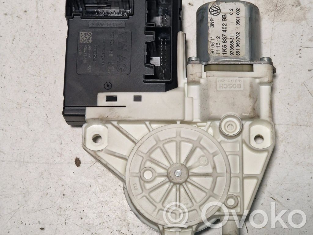 Volkswagen Golf VI Silnik regulatora szyby drzwi przednich 