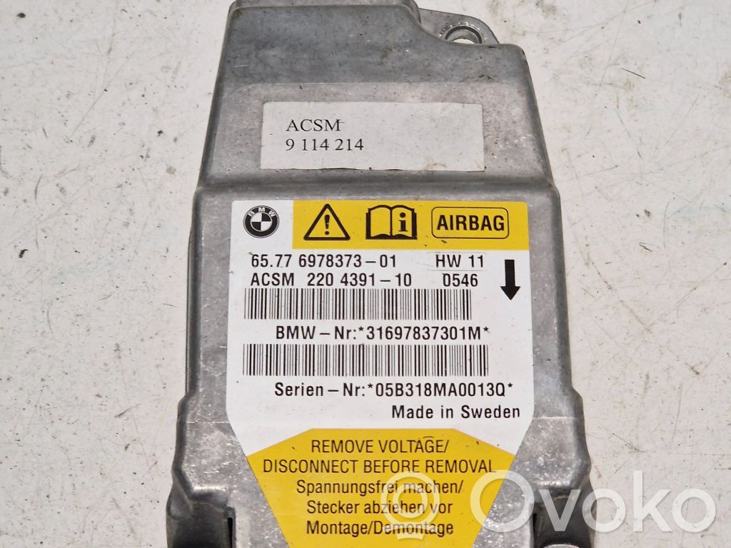 Airbag control unit/module   6978373,31697837301M,220439110,9114214