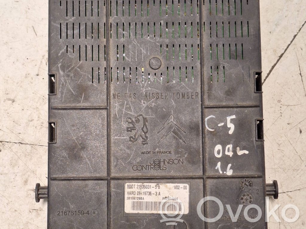 Module confort   9663510280,281197298A,216761594,21576031,284197363A