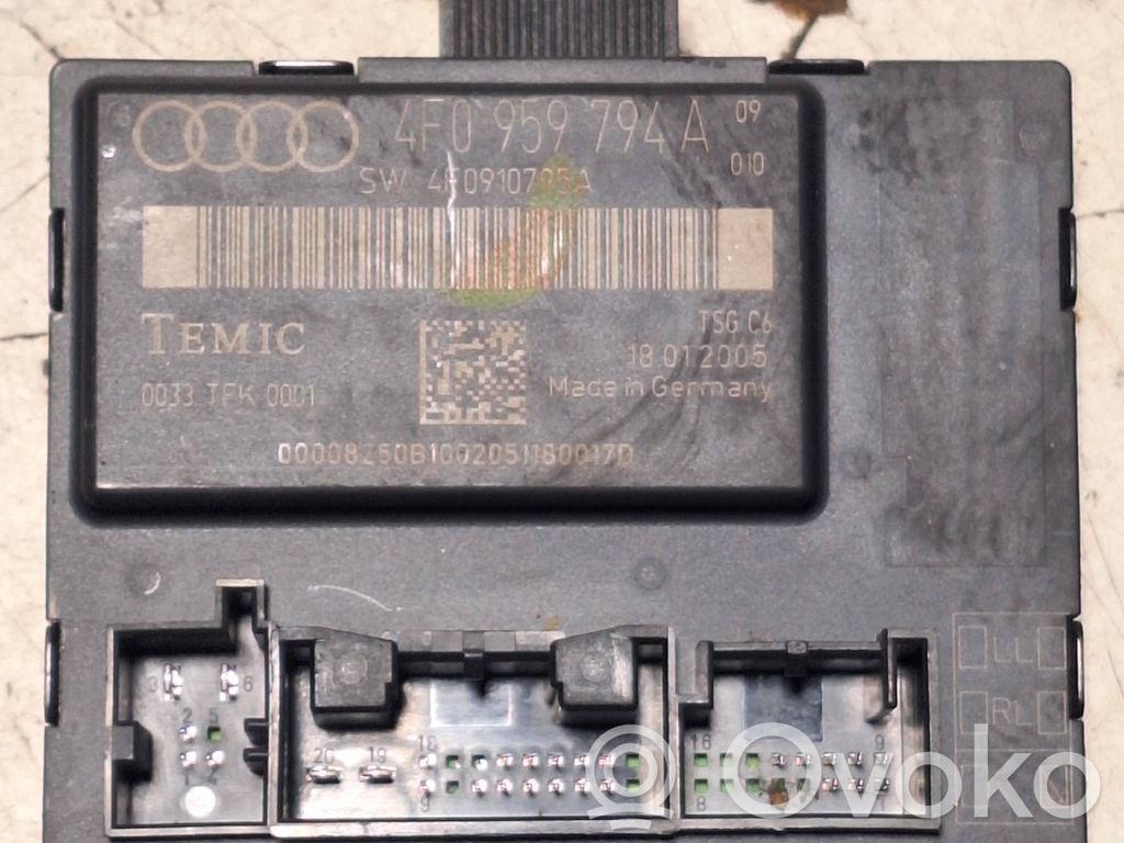 Audi A6 S6 C6 4F Sterownik / Moduł drzwi 