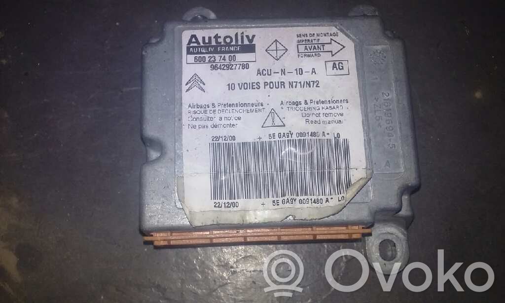 Citroen Xsara Turvatyynyn ohjainlaite/moduuli 