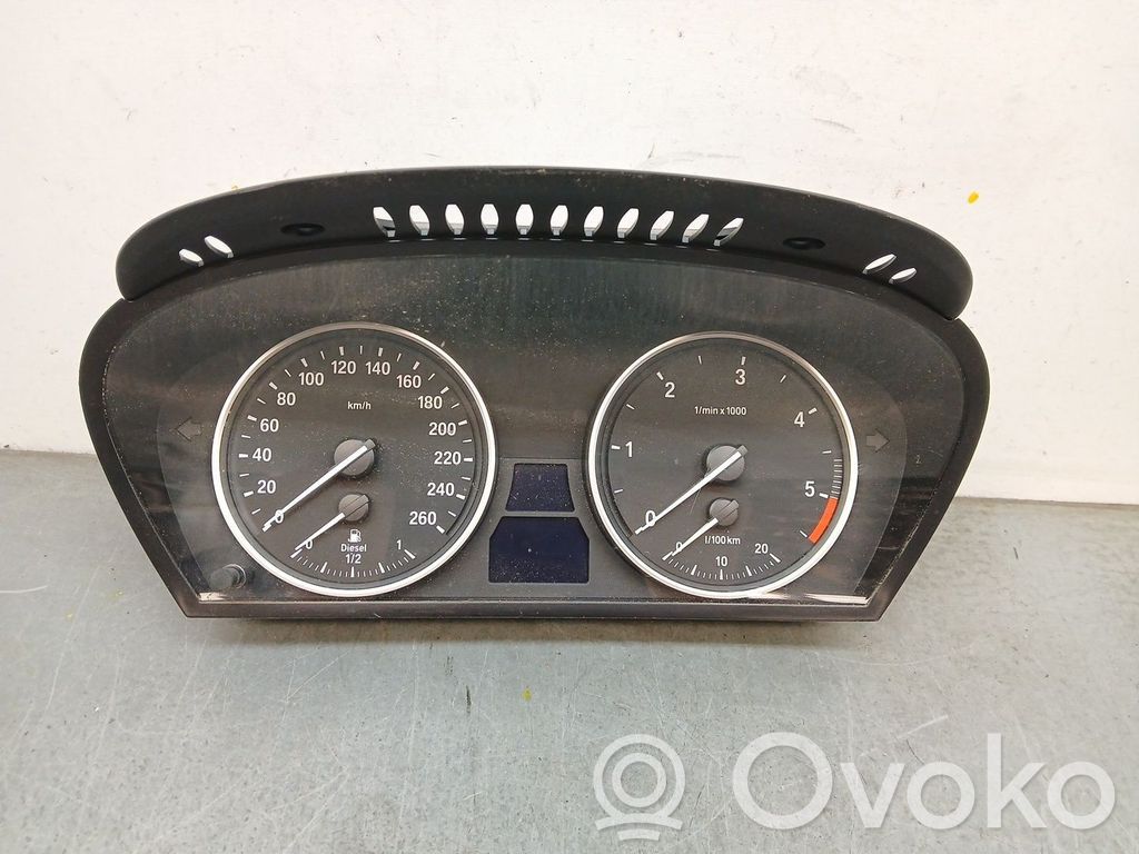 BMW 5 E60 E61 Compteur de vitesse tableau de bord 