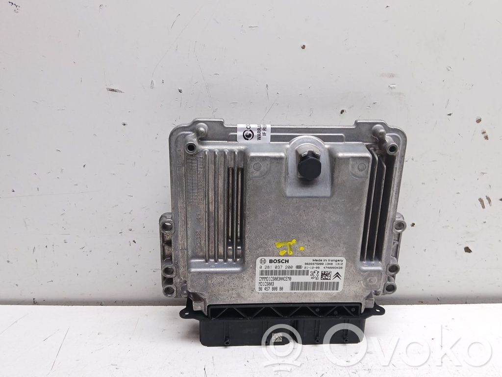 Engine control unit/module   9845780880,0281037200
