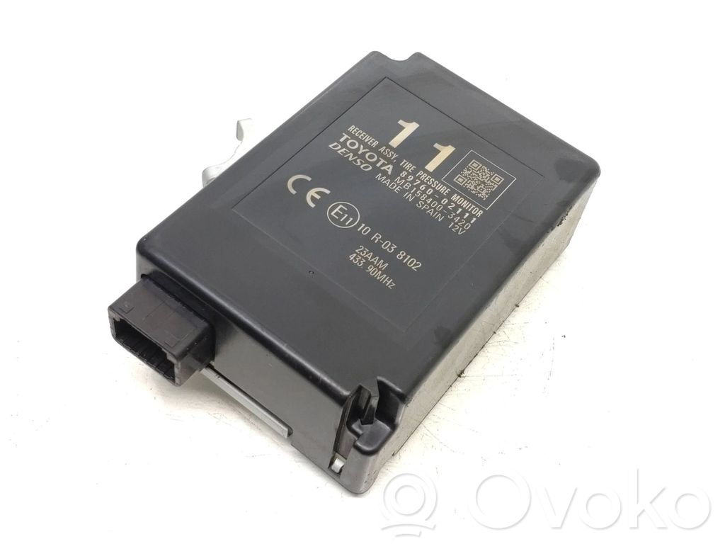 Toyota Auris E180 Tire pressure control unit 