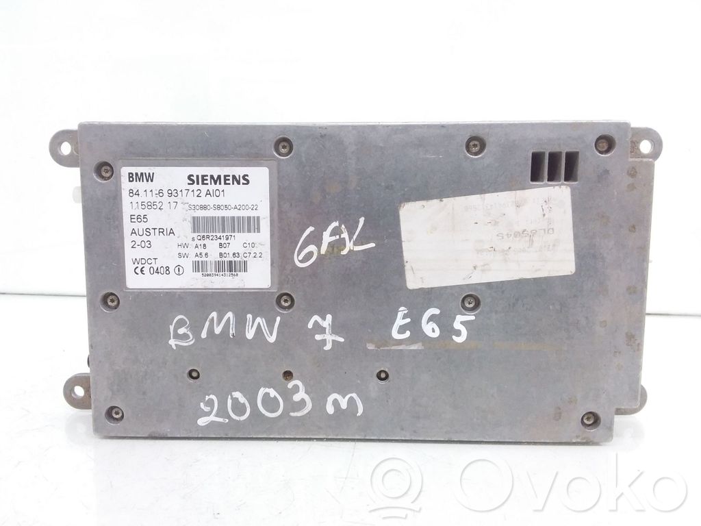 BMW 7 E65 E66 Phone control unit/module 