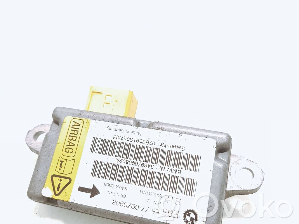 Airbag deployment crash/impact sensor   6970908,5WK43503