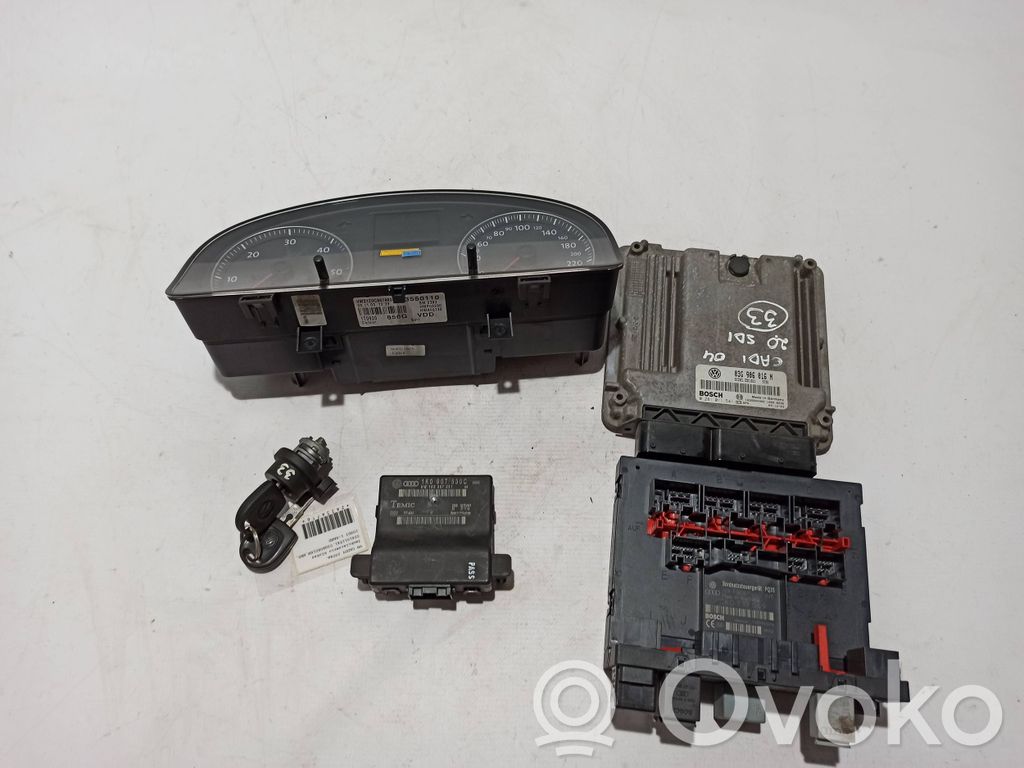 Volkswagen Caddy Engine ECU kit and lock set 