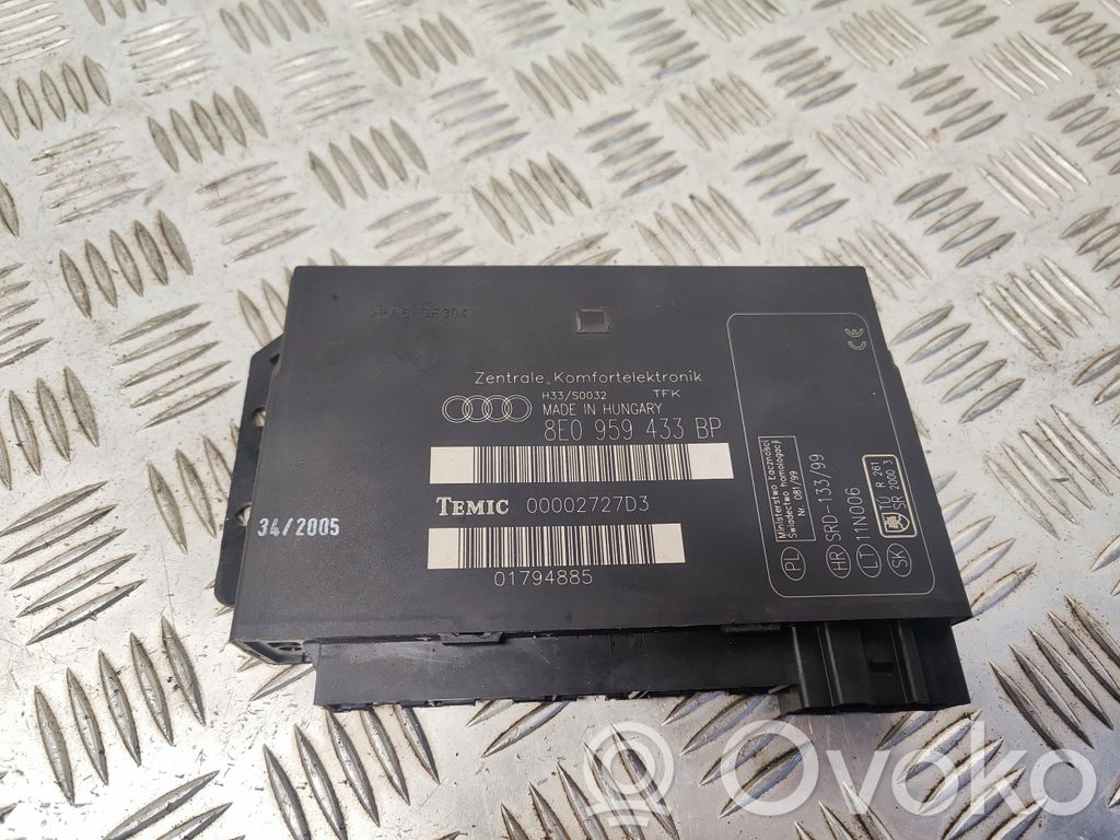 Audi A4 S4 B7 8E 8H Mukavuusmoduuli 